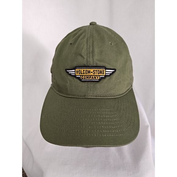 Volcom Stone Company Adjustable Hat Cap Green Skateboarding‎ Men's Strapback - Picture 1 of 8